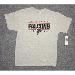 Atlanta Falcons T-Shirt Football NFL Team Apparel Gray Men's Size Large NWT